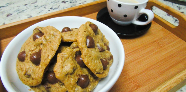 Cookies de Chocolate com Aveia